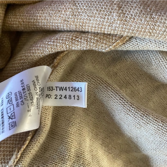 Tommy Bahama Palm Print Long Sleeve Knit Sweater Top - Picture 5 of 5